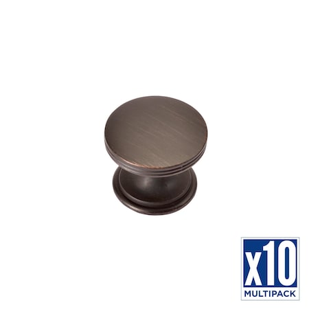 Hickory Hardware Knob 1-3/8 Inch Diameter, 10PK P2142-VB-10B